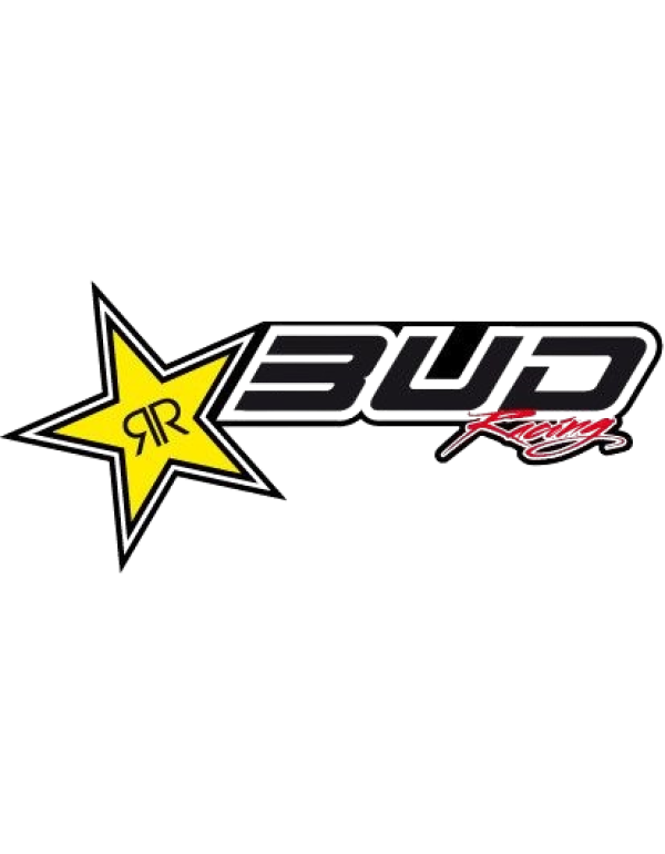 Autocollant de camion team Bud / Rockstar-80 x 40 cm-La paire de stickers