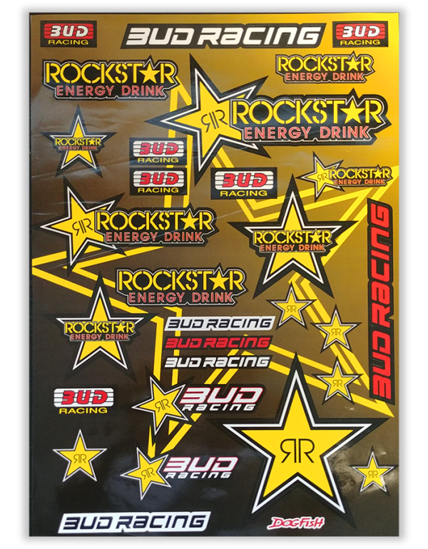 Planche de stickers Rockstar Energy - Budracing