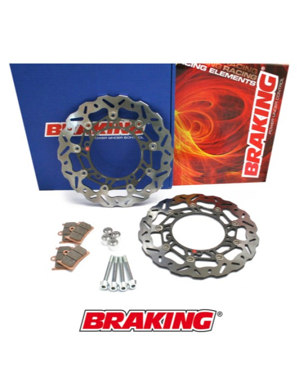 Kit disque de frein oversize 300 mm BRAKING Wave pour Yamaha TMAX