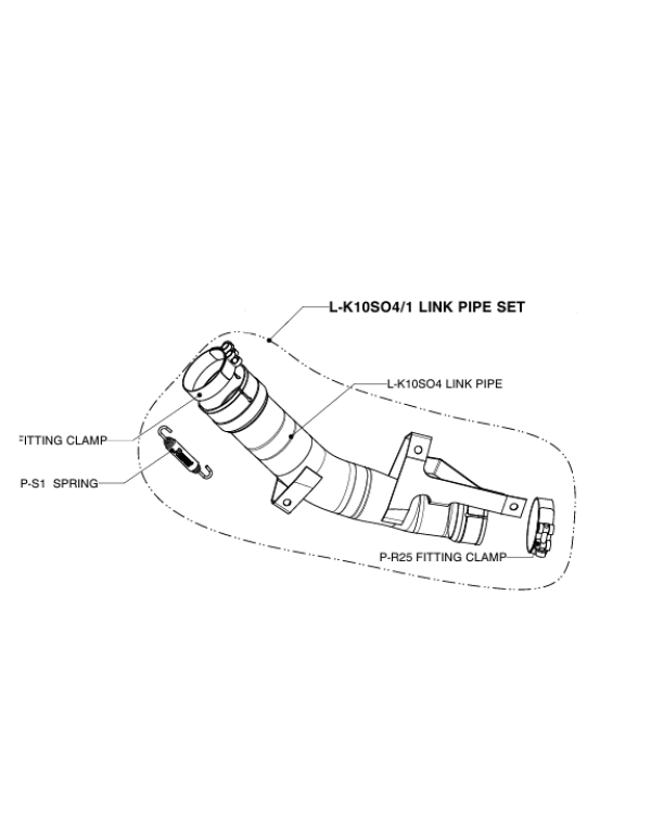 Pièce de rechange Akrapovic L-K10SO4/1