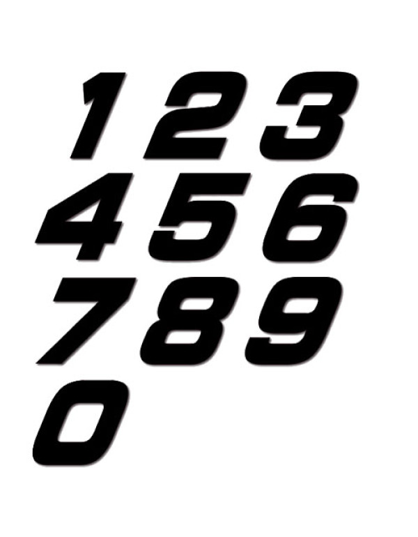 Numéros de plaques moto NGX 20cm