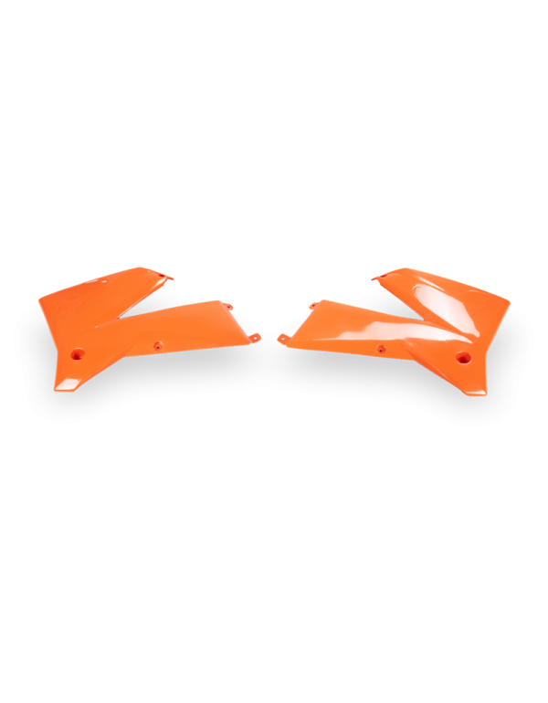 Ouïes de radiateur Orange fluo KTM SX/EXC 05-06 . EXC 07