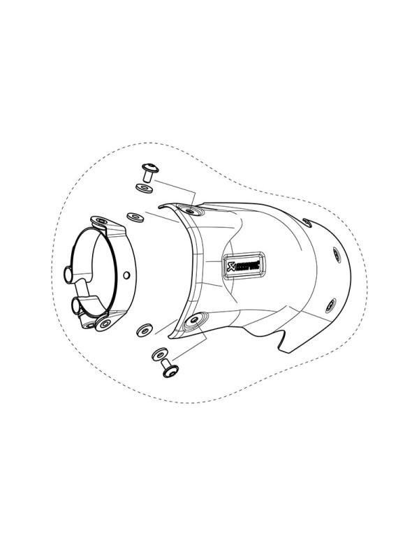 Pièce de rechange Akrapovic P-HSB10R1/A1