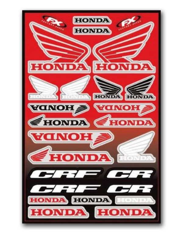 Planche de stickers Honda Factory Effex