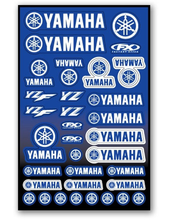 Planche de stickers Yamaha Factory Effex