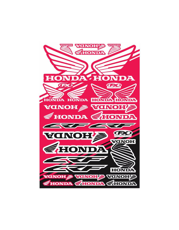 Planche de sickers Honda