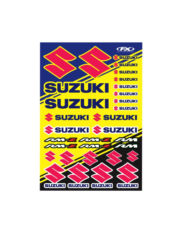 Planche de sickers Suzuki