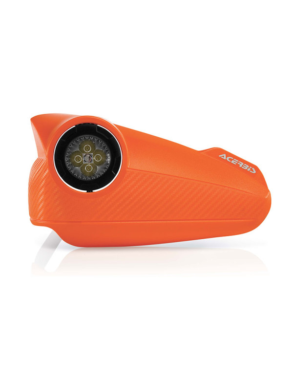 Protèges mains oranges Vision à leds Acerbis pour votre moto