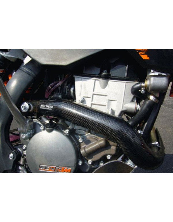 Protection de collecteur d'échappement en carbone KTM EXC-F 250 2008-2010