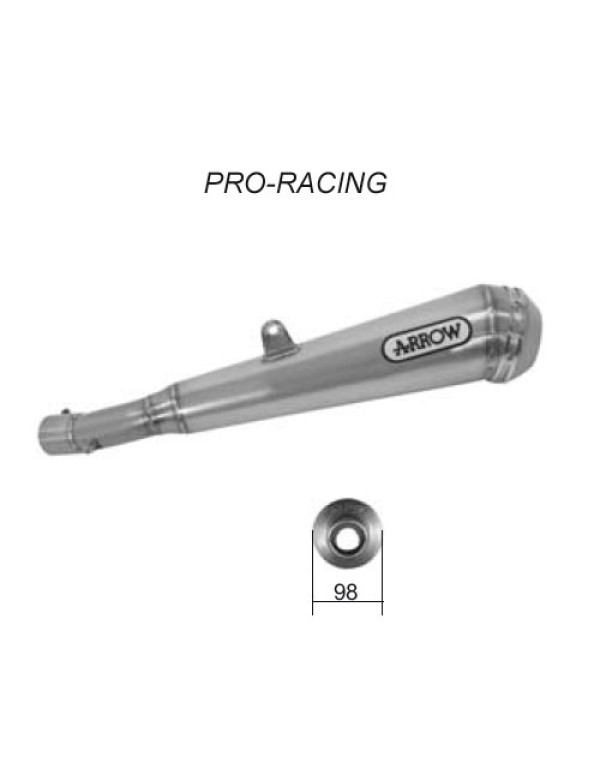 Silencieux pour HONDA CB 600 F HORNET 07-11 - PRO RACING - Enveloppe Nichrom