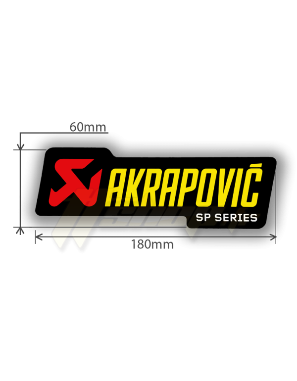 thumbnail image 2 of AKRAPOVIC P-HST4ALMONO STICKER MONO AL BLK 135mm X 40mm 2 of 12
