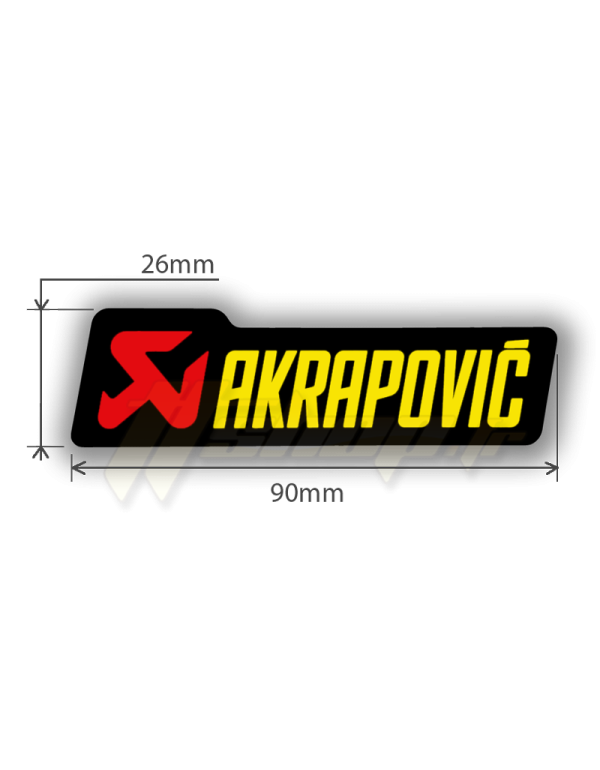 thumbnail interactive-video image 1 of AKRAPOVIC P-HST4ALMONO STICKER MONO AL BLK 135mm X 40mm 1 of 12