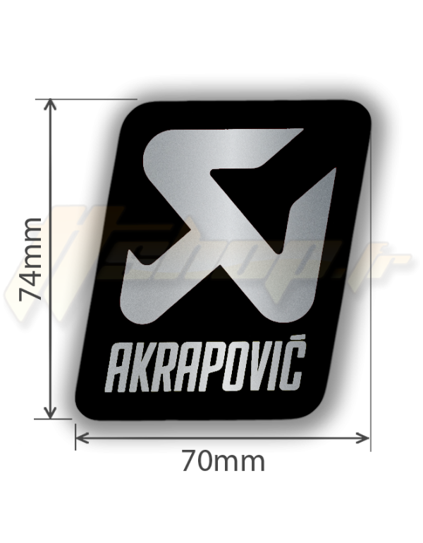 thumbnail image 2 of AKRAPOVIC P-HST4ALMONO STICKER MONO AL BLK 135mm X 40mm 2 of 12