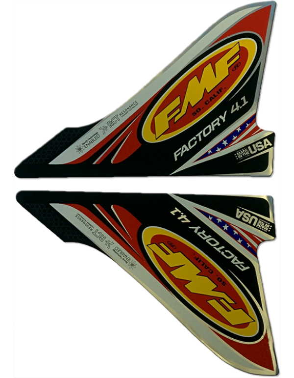 Stickers de remplacement pour pot FMF Factory 4.1 USA