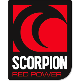 Autocollant Scorpion Red Power format portrait