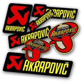 Sticker akrapovic spécial échappement - Équipement moto