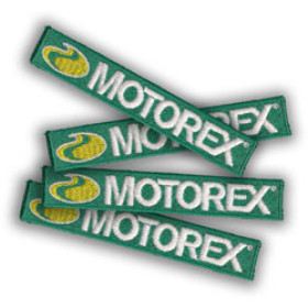 Badge Motorex à coudre 9cm x 1.5cm