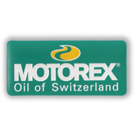 Badge Motorex en plastique souple 120mm x 55mm