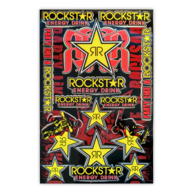 Planche de stickers ROCKSTAR Vinyle fin