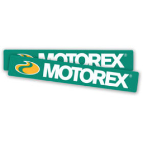 Stickers Motorex en vinyle épais 25cm x 4cm (la paire)