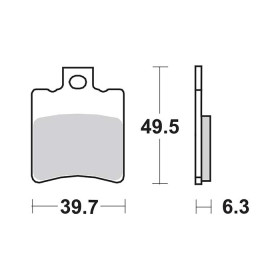 Plaquettes de frein SBS 123HF