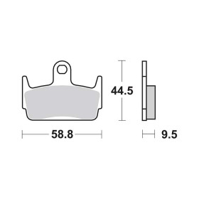 Plaquettes de frein SBS 129HF