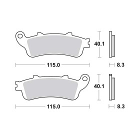 Plaquettes de frein SBS 156MS