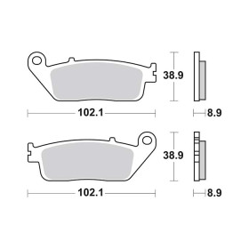 Plaquettes de frein SBS 184MS