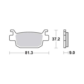 Plaquettes de frein SBS 193CT