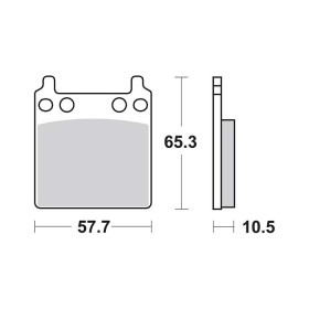 Plaquettes de frein SBS 509HF