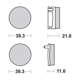 Plaquettes de frein SBS 525HF