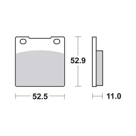 Plaquettes de frein SBS 526HF