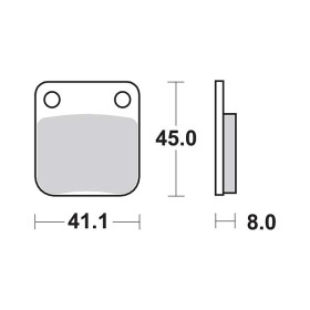 Plaquettes de frein SBS 536HF