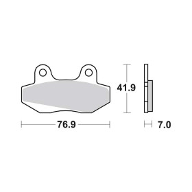 Plaquettes de frein SBS 551HF