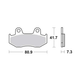 Plaquettes de frein SBS 558HF