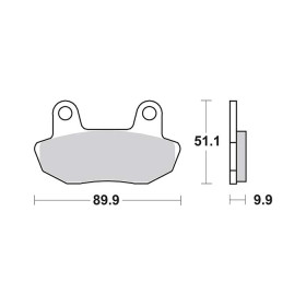 Plaquettes de frein SBS 561HF