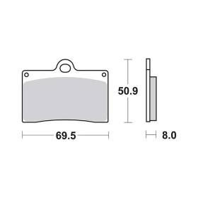 Plaquettes de frein SBS 566HF