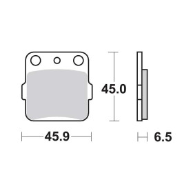 Plaquettes de frein SBS 584RSI