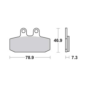 Plaquettes de frein SBS 588HF