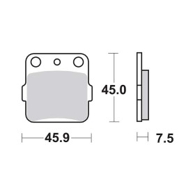 Plaquettes de frein SBS 592SI