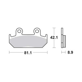 Plaquettes de frein SBS 593HF