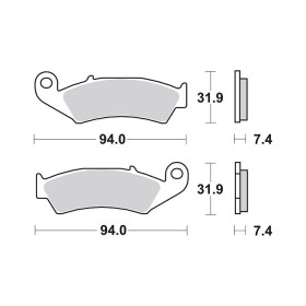 Plaquettes de frein SBS 603SI