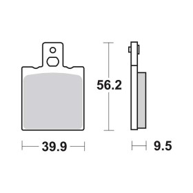 Plaquettes de frein SBS 646HF