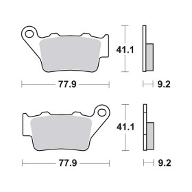 Plaquettes de frein SBS 675LS