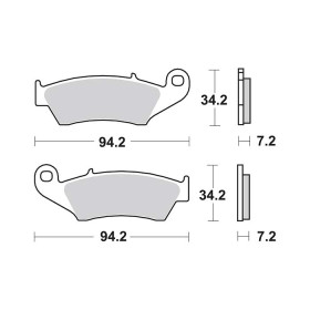 Plaquettes de frein SBS 694SI