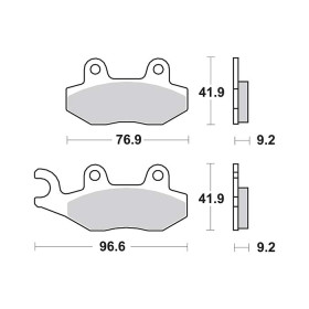 Plaquettes de frein SBS 713HF