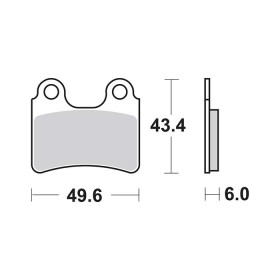 Plaquettes de frein SBS 802HF