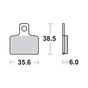Plaquettes de frein SBS 803HF
