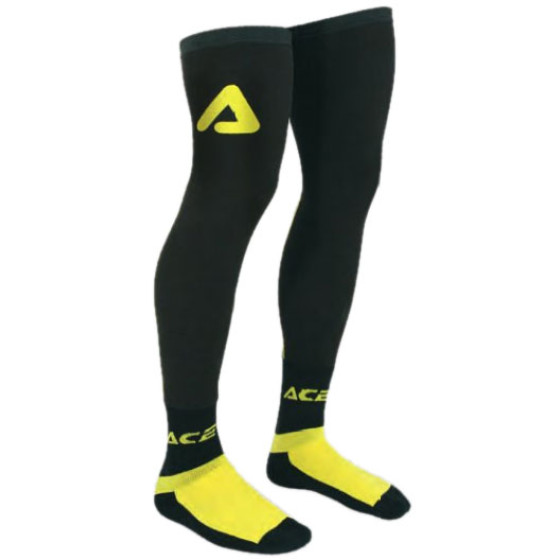 Chaussettes longues renforcées ACERBIS X-LEG jaune et noir