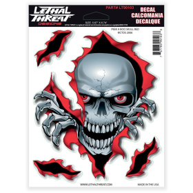 Autocollant sticker Lethal Threat - skull peek a boo